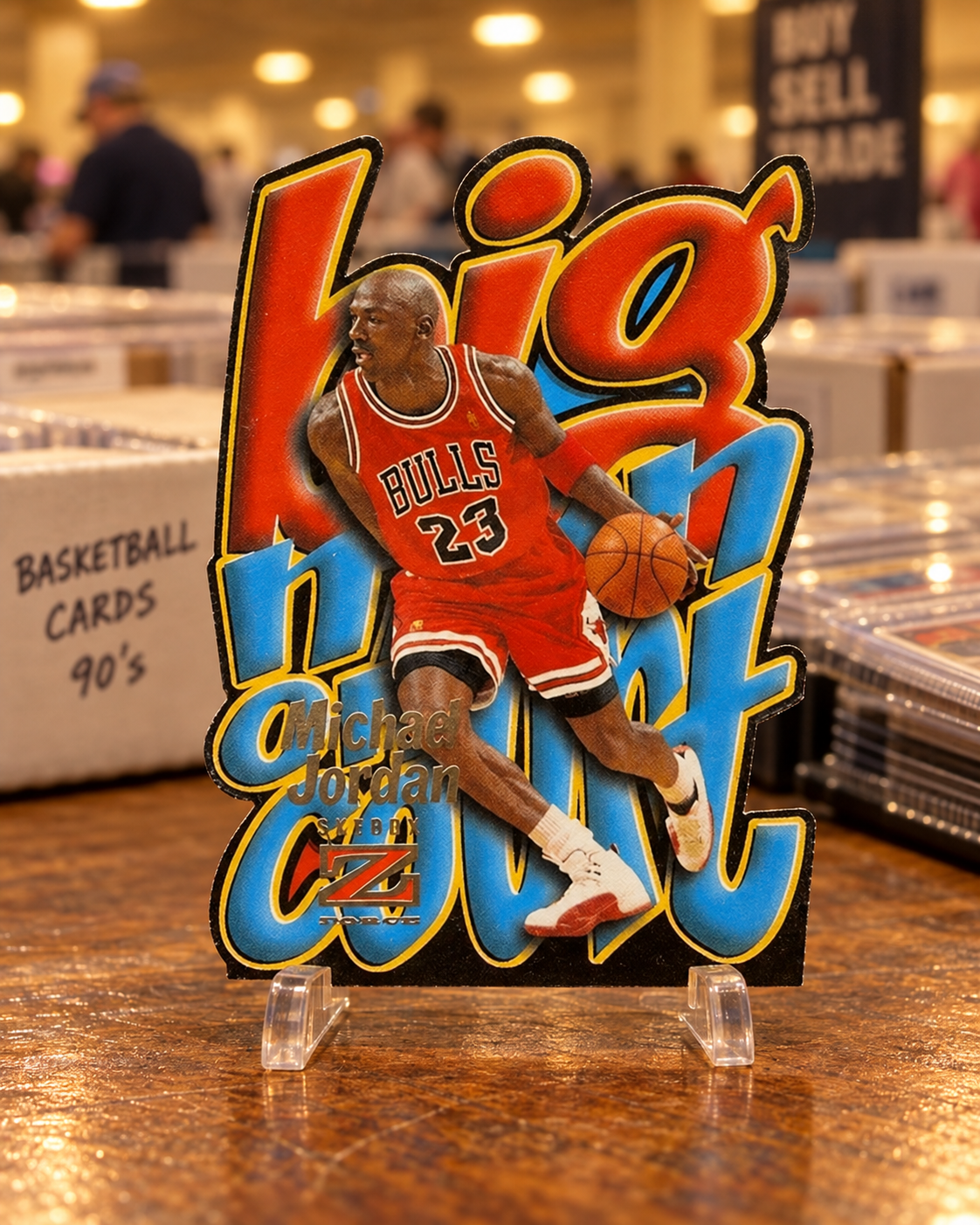 1996-97 Z-Force Big Men on Court Michael Jordan #4 — ai-generated collector artwork