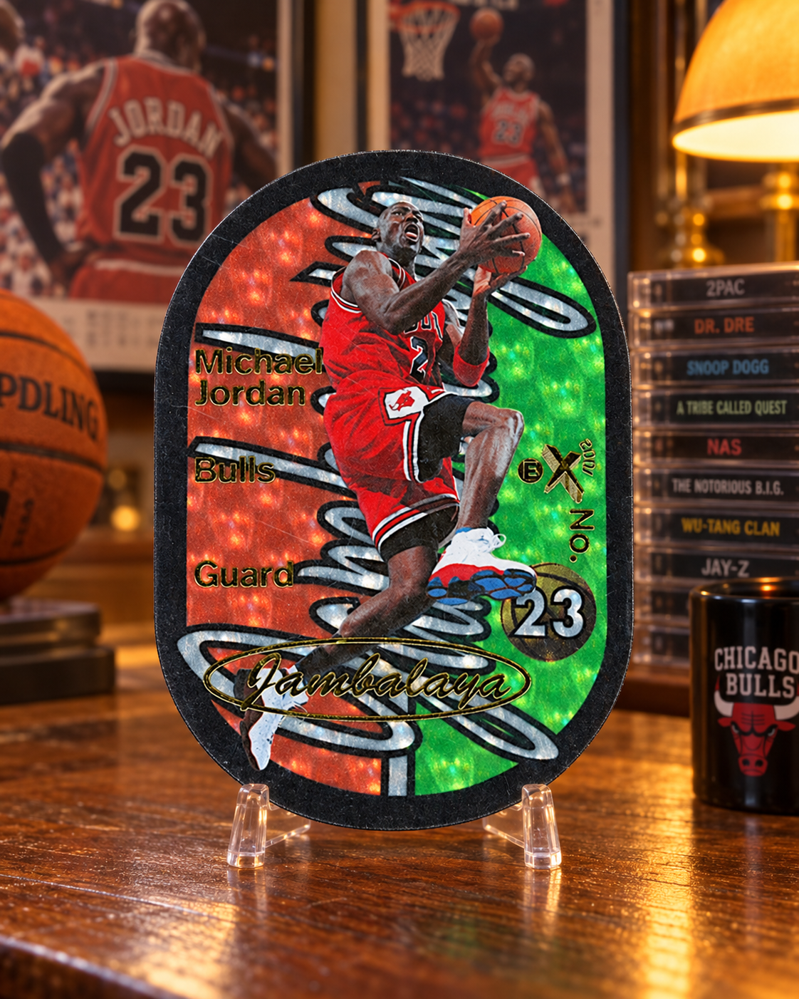 1997-98 E-X2001 Jambalaya Michael Jordan #6JB — ai-generated collector artwork