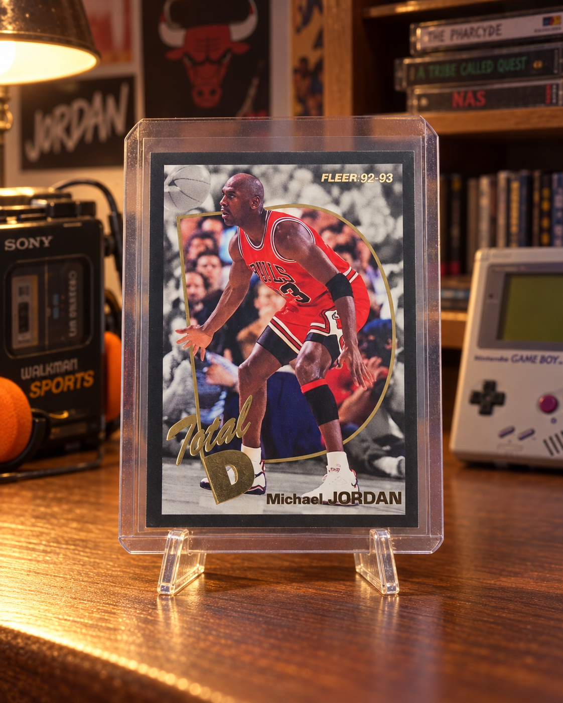 1992-93 Fleer Total D Michael Jordan #5 — ai-generated collector artwork