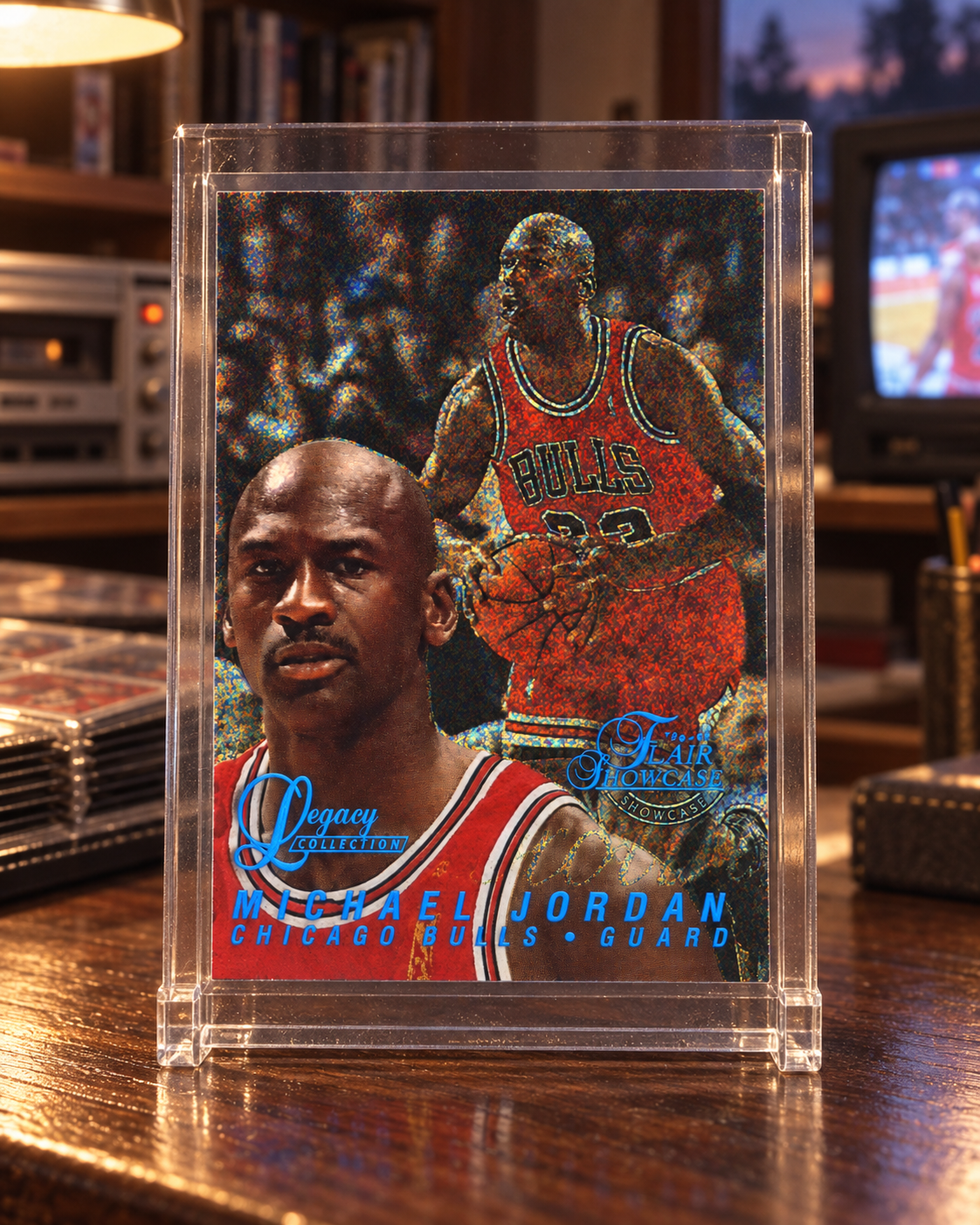1996-97 Flair Showcase Legacy Collection Row 0 Michael Jordan #23 — ai-generated collector artwork