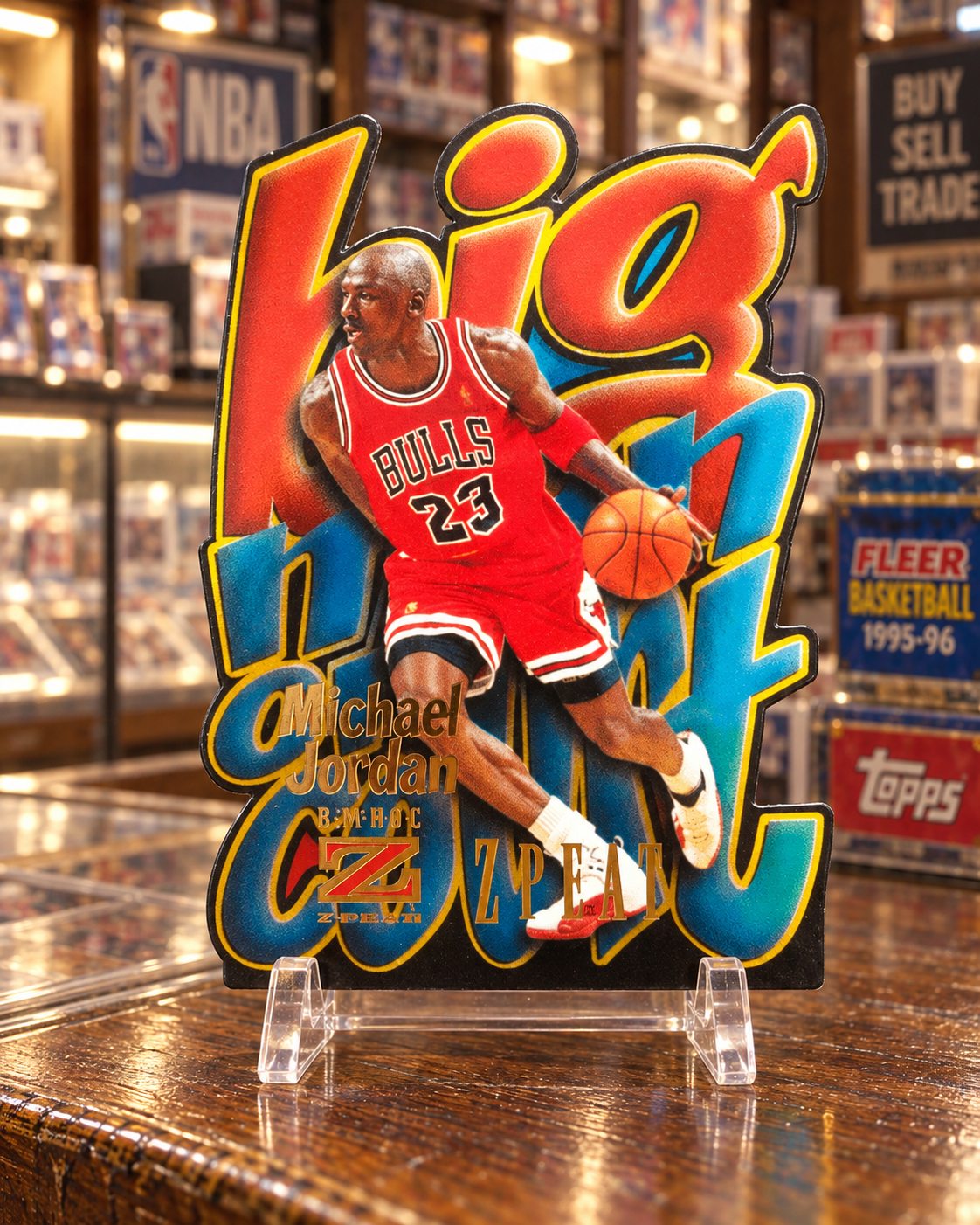 1996-97 Z-Force Big Men on Court Z-Peat Michael Jordan #4 — ai-generated collector artwork