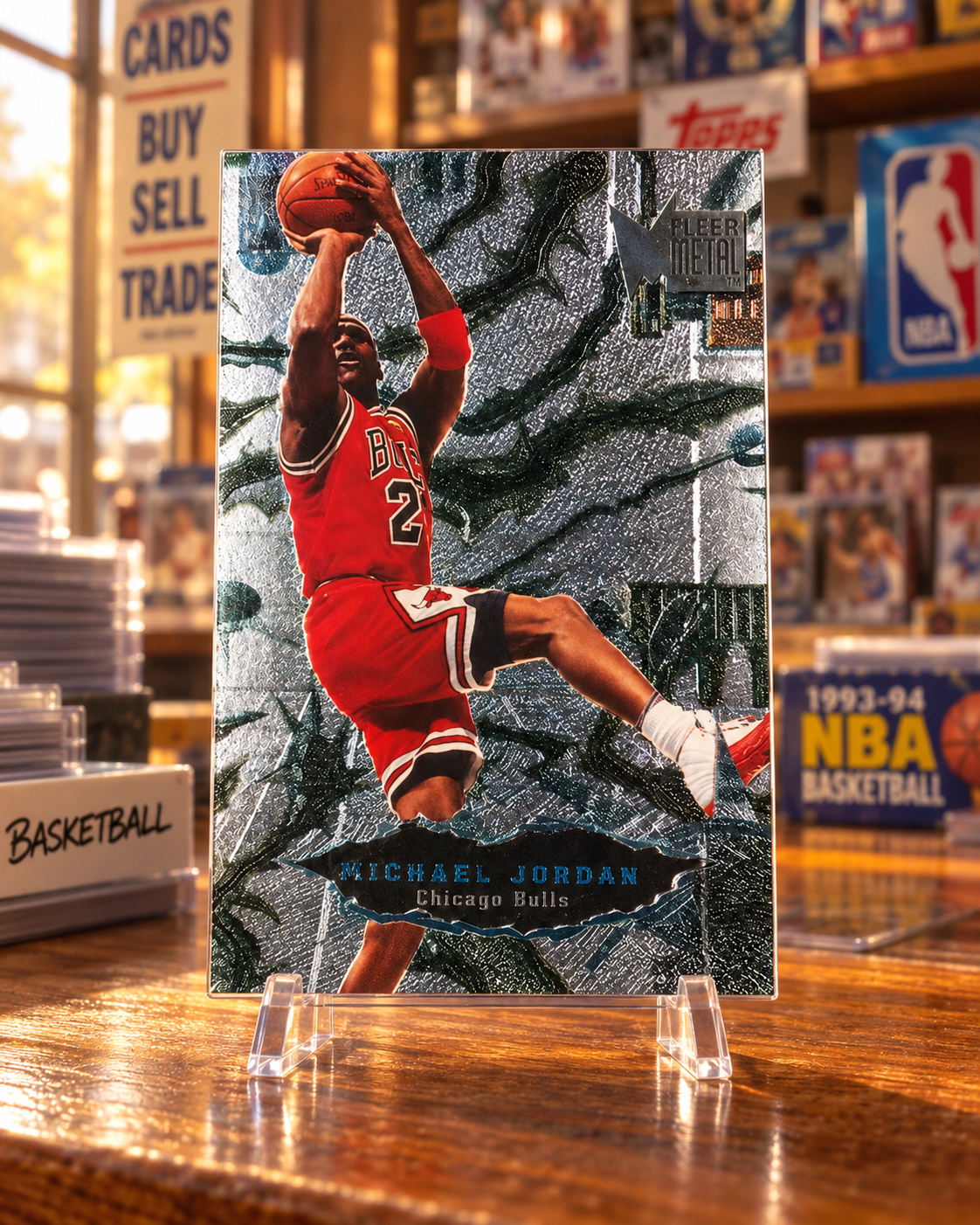 1996-97 Metal Precious Metal Michael Jordan #241 — ai-generated collector artwork