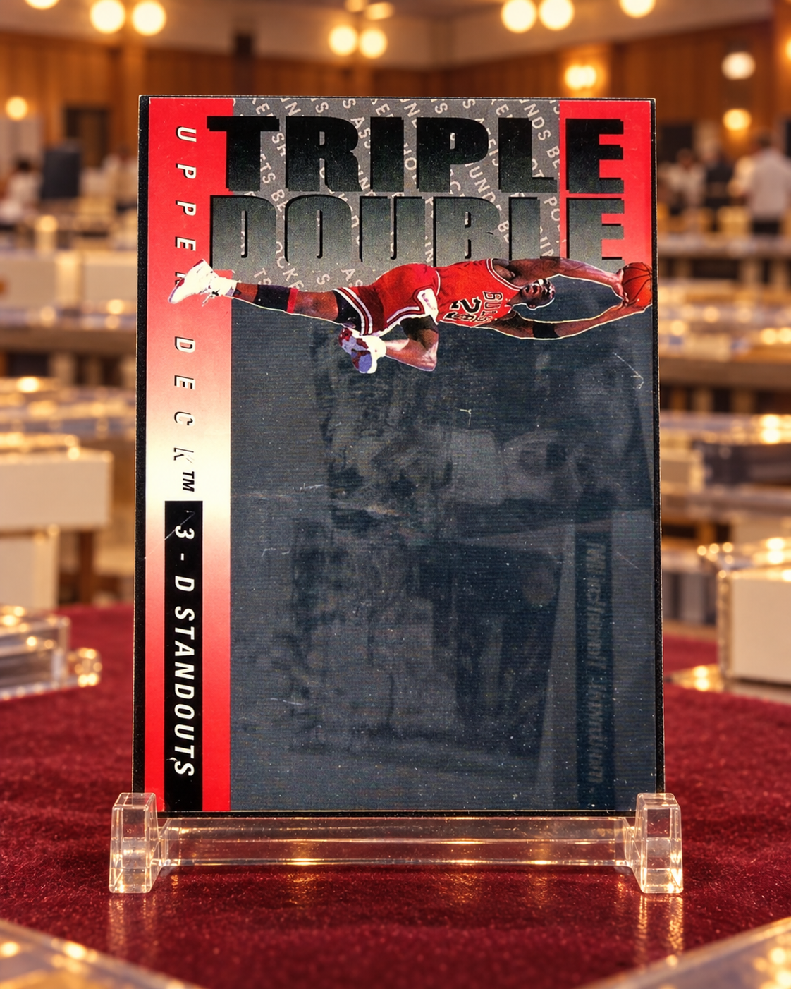 1993-94 Upper Deck Triple Double 3-D Standouts Michael Jordan #TD2 — ai-generated collector artwork