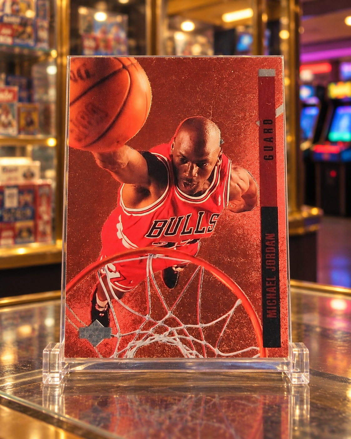 1993-94 Upper Deck Special Edition Behind the Glass Michael Jordan #G11 — ai-generated collector artwork