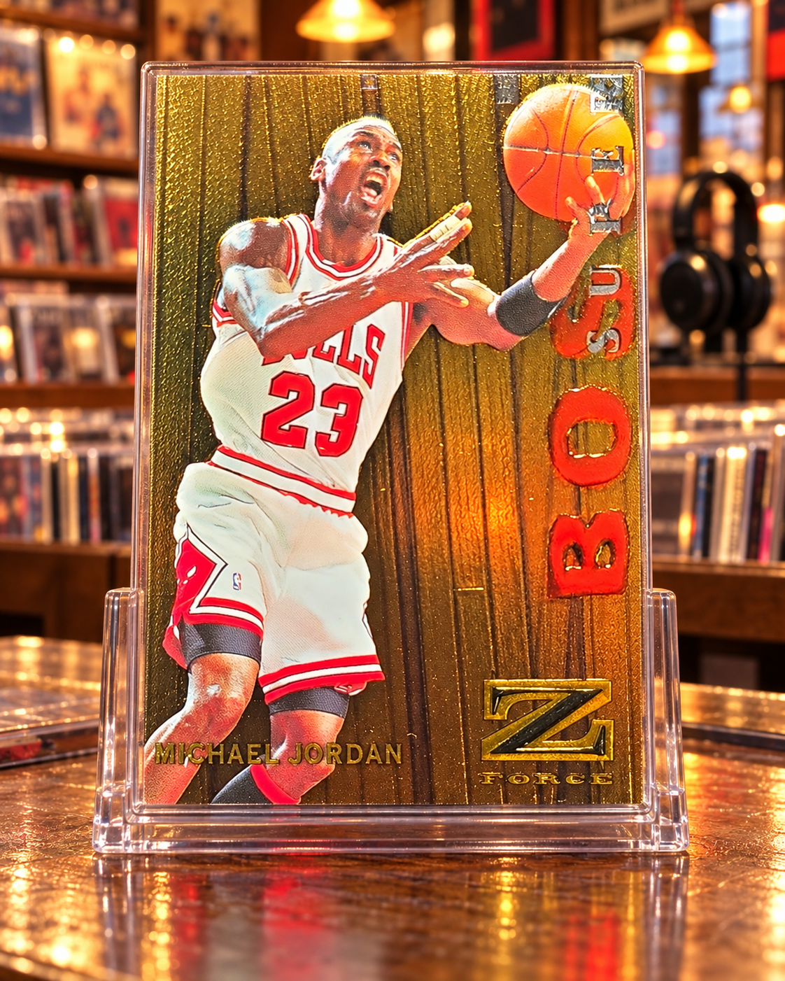 1997-98 Z-Force Super Boss Michael Jordan #10/SB — ai-generated collector artwork