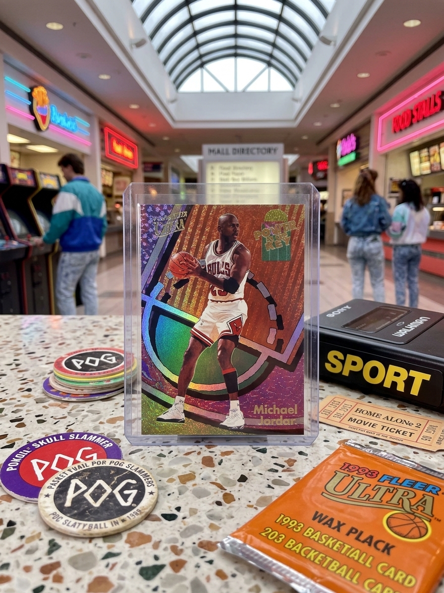 1993-94 Ultra Power in the Key — ai-generated collector artwork