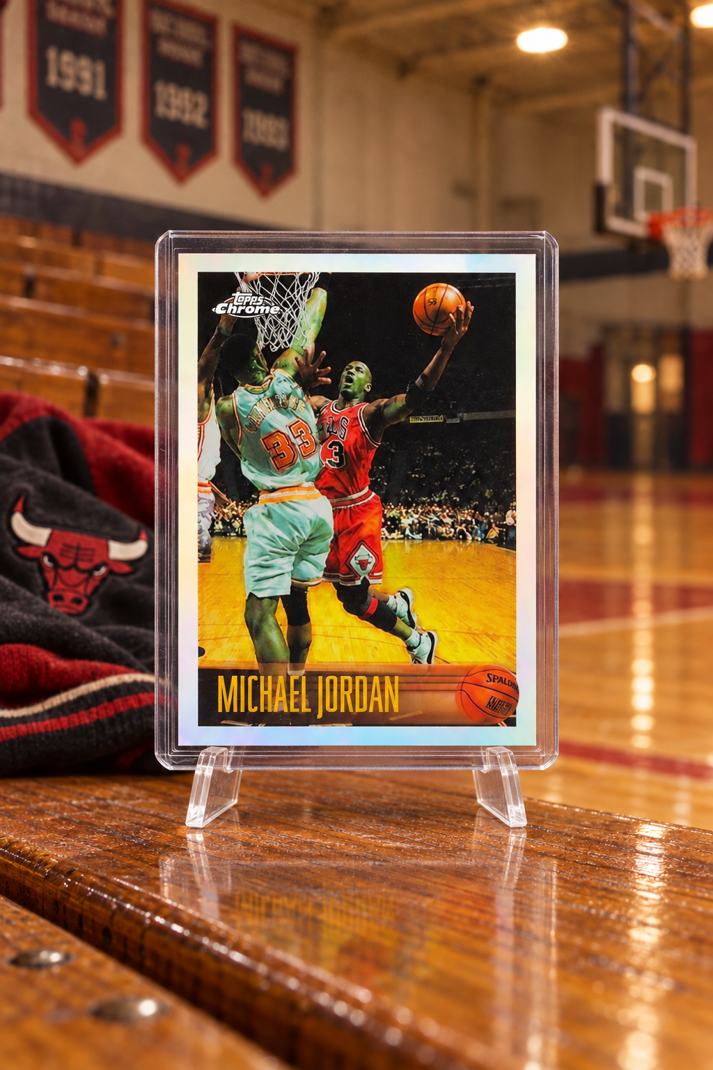 1996-97 Topps Chrome Refractor — ai-generated collector artwork