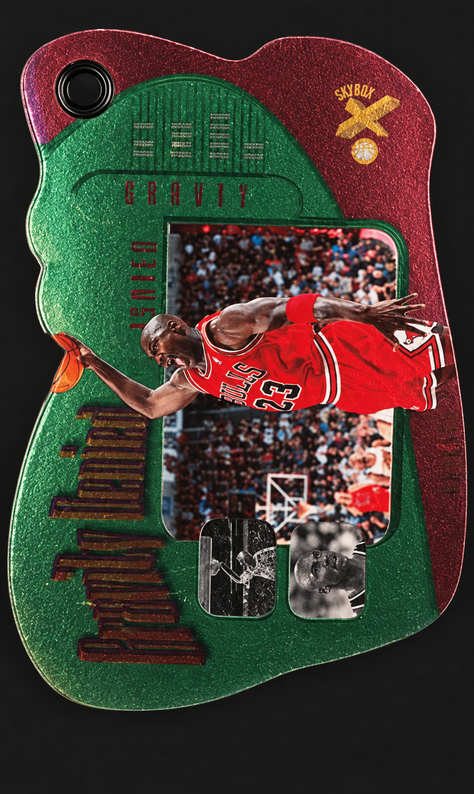 1997-98 E-X2001 Gravity Denied — ai-edited card representation