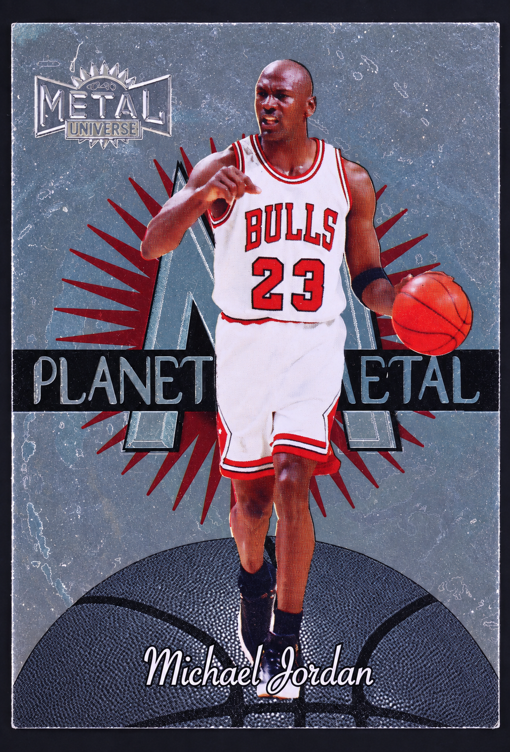 1997-98 Metal Universe Planet Metal — ai-edited card representation