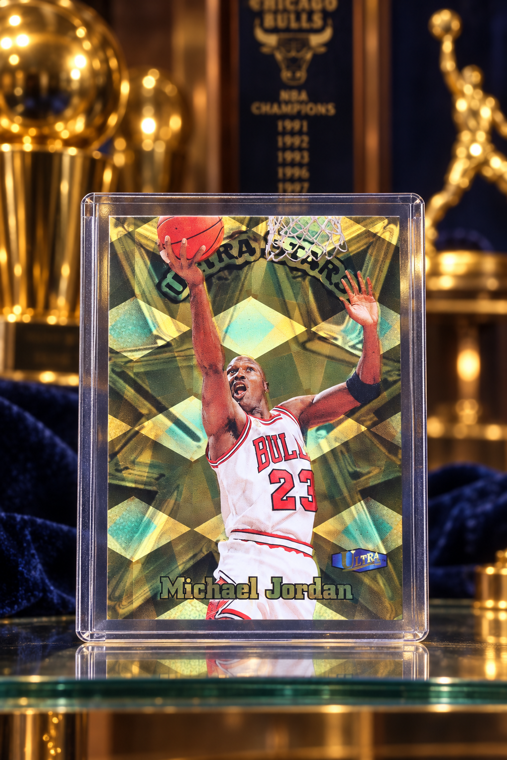 1997-98 Ultra Ultra Stars Gold — ai-generated collector artwork