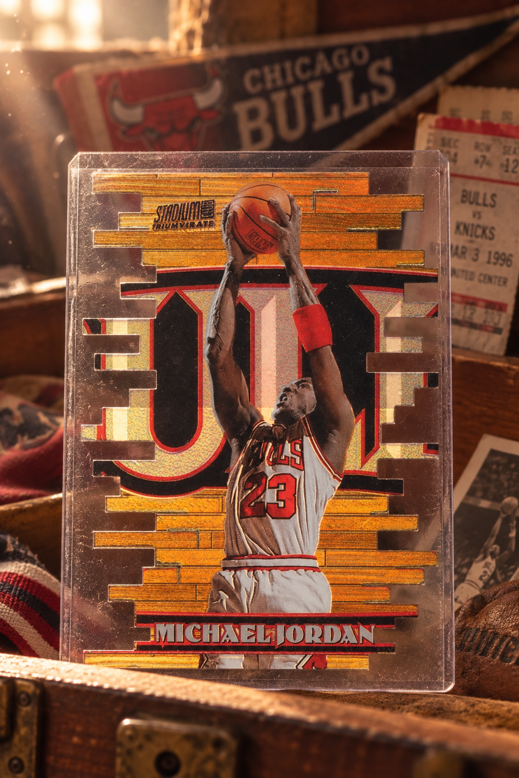 1997-98 Stadium Club Triumvirate Luminescent — ai-generated collector artwork