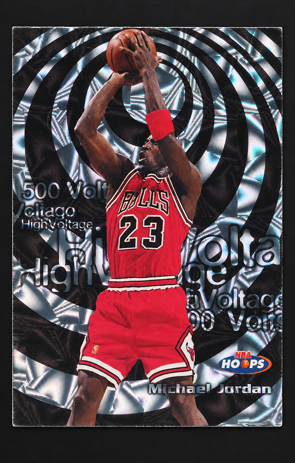 1997-98 Hoops High Voltage 500 Volts — ai-edited card representation