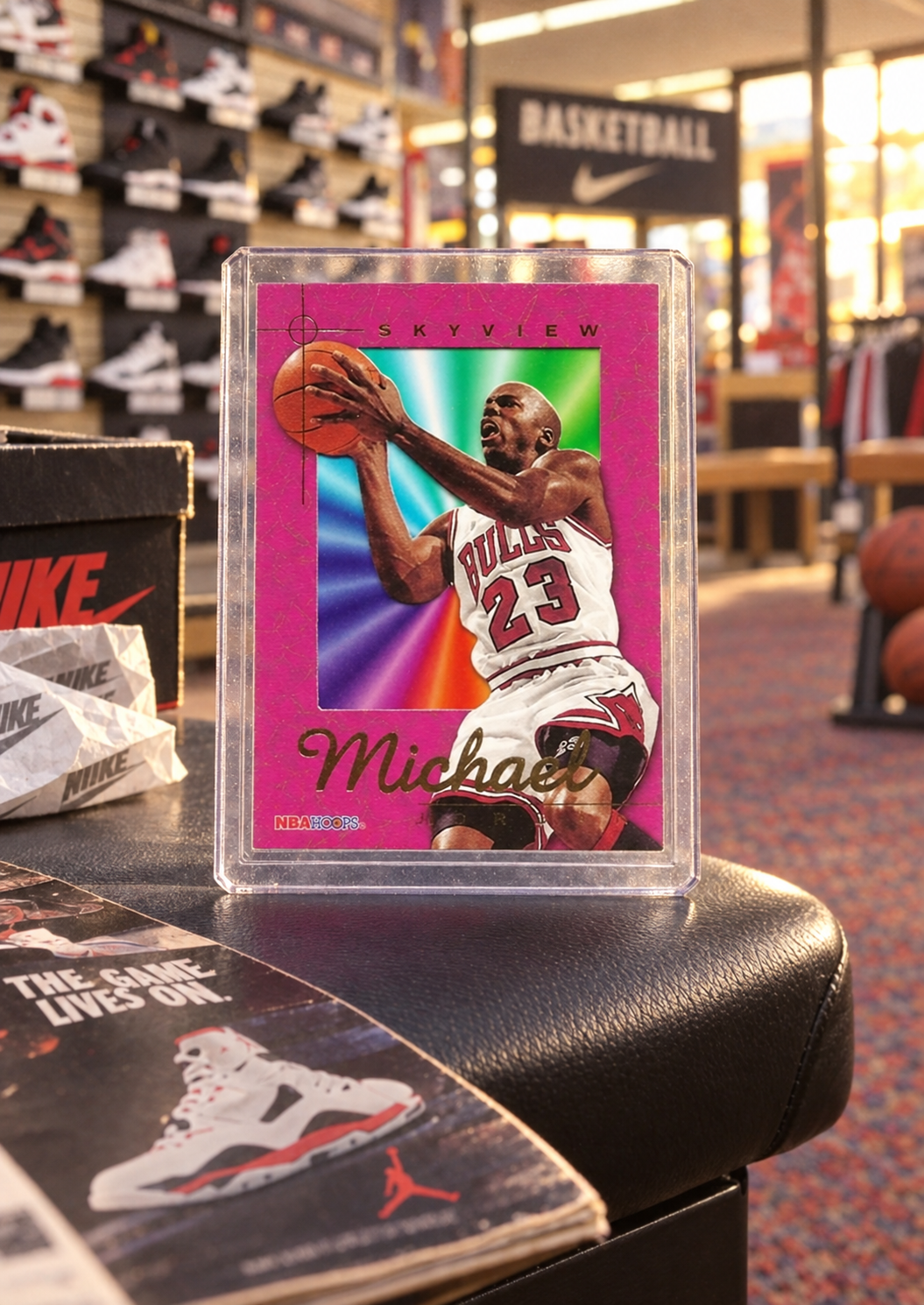 1995-96 Hoops SkyView — ai-generated collector artwork