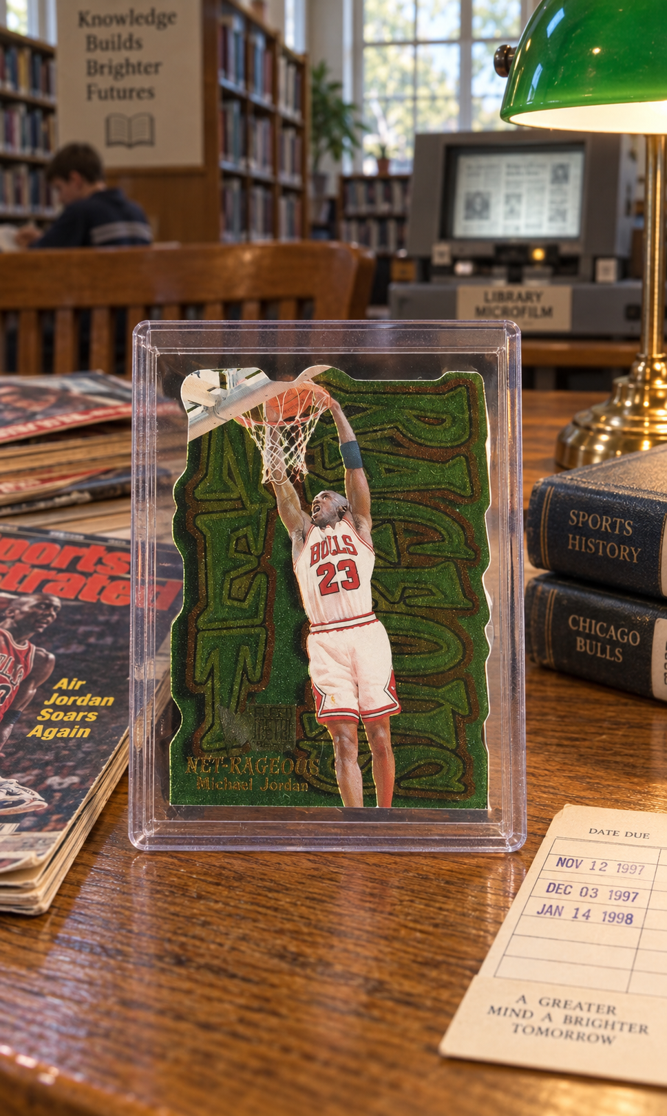 1996-97 Metal Net-Rageous — ai-generated collector artwork