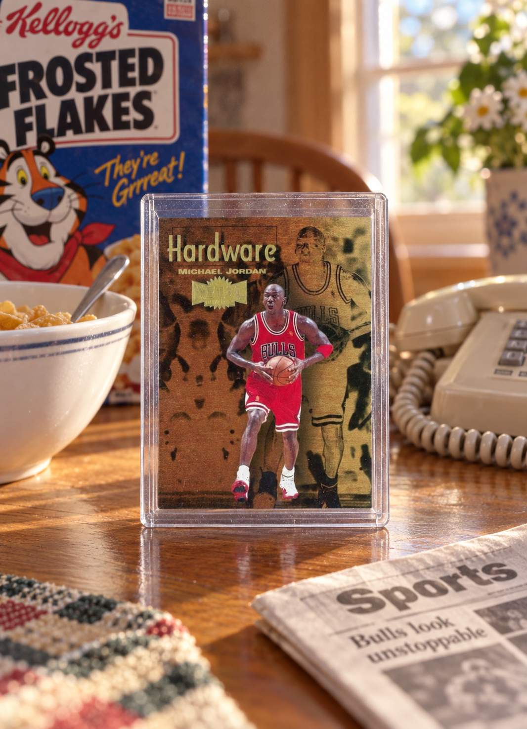 1997-98 Metal Universe Championship Hardware — ai-generated collector artwork