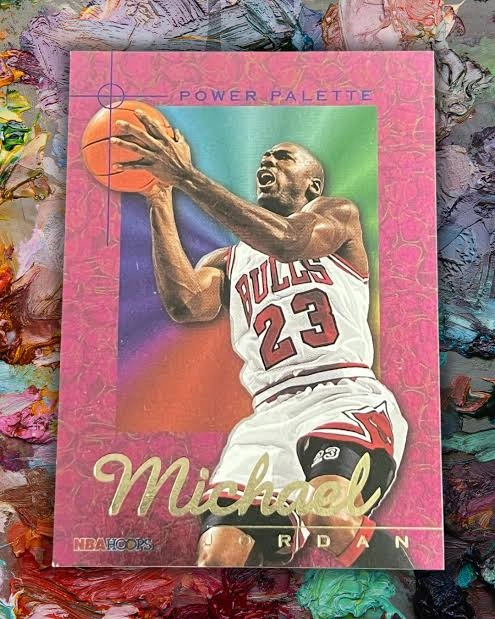 1995-96 Hoops Power Palette — ai-generated collector artwork